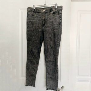 Express Gray Ankle Legging Jeans